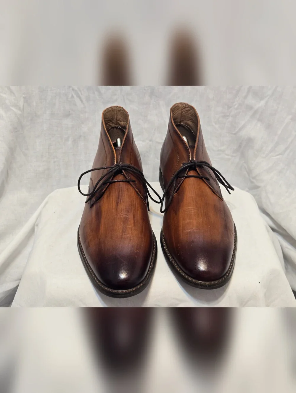 La Milano Raymond Glen Leather Chukka Shoe/Cognac Mens 11 M /B51800 MSRP $80